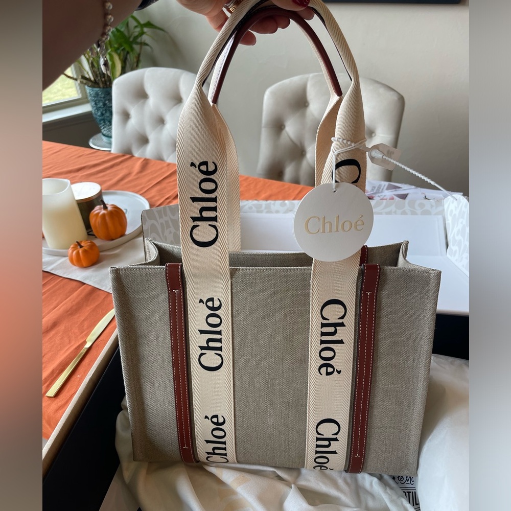 Chloe woody tote medium brand new